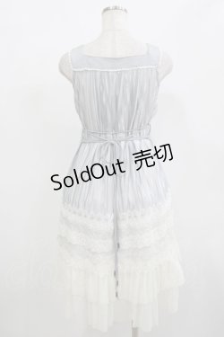 画像3: Ozz oneste / 薔薇刺繍シアーストライプワンピース  グレー H-25-12-11-014-OO-OP-KB-ZT368