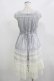 画像3: Ozz oneste / 薔薇刺繍シアーストライプワンピース  グレー H-25-12-11-014-OO-OP-KB-ZH (3)