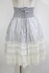 Ozz oneste / シアーストライプスカート  グレー H-25-12-11-015-OO-SK-KB-ZH