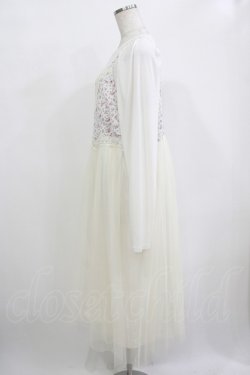 画像2: Candy Stripper / LINGERIE LAYERED DRESS 2 オフ H-25-12-11-018-PU-OP-KB-ZH