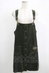 Candy Stripper / CND CORDUROY JUMPER SKIRT 2 カーキ H-25-12-11-019-PU-OP-KB-ZH