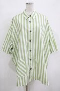 MILKBOY / STRIPE SHIRT  グリーン H-25-12-11-020-MB-BL-KB-ZH