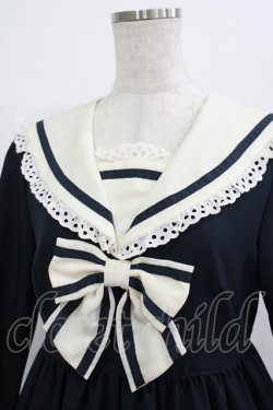 画像4: Melody BasKet / フリルセーラーワンピース  ネイビー H-25-12-11-002-LO-OP-KB-ZH