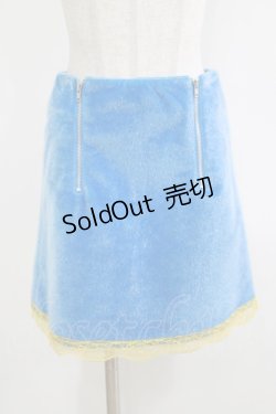 画像1: Candy Stripper / TOO SASSY SKIRT 1(S) BLUE H-25-12-11-023-PU-SK-KB-ZH