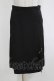 画像1: MARBLE / ブローチ付スカート  黒 H-25-12-11-024-GO-SK-KB-ZH (1)