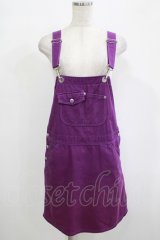 Candy Stripper / OVERPLAY JUMPER SKIRT  PURPLE H-25-12-11-025-PU-OP-KB-ZH