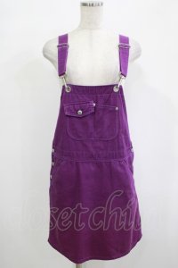 Candy Stripper / OVERPLAY JUMPER SKIRT  PURPLE H-25-12-11-025-PU-OP-KB-ZH