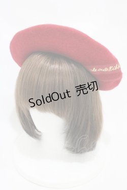 画像1: Emily Temple cute / ロゴリボンベレー  レッド H-25-12-12-001-ET-AC-KB-ZH