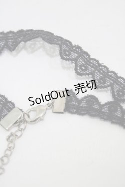 画像3: MILK / クロスチャームレースチョーカー  ブラック H-25-12-12-004-ML-AC-KB-ZH