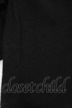 画像3: h.naoto Blood / エンブレム刺繍ニットボレロ  ブラック H-25-12-12-037-HN-TO-KB-ZH