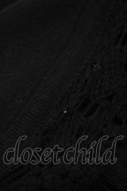 画像4: h.naoto Blood / エンブレム刺繍ニットボレロ  ブラック H-25-12-12-037-HN-TO-KB-ZH