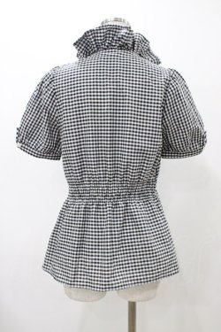 画像2: SEXY DYNAMITE LONDON / フリルパフブラウス  ブラック H-25-12-12-042-PU-BL-KB-ZH