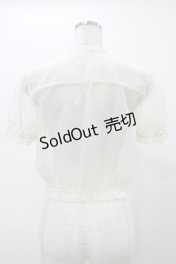 画像2: MILK / ラ・カーデブラウス  オフシアー H-25-12-12-043-ML-BL-KB-ZT465