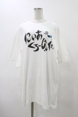 NieR Clothing / プリントCOTTON CUTSEW XXXL ホワイト H-25-12-12-045-PU-TO-KB-ZH