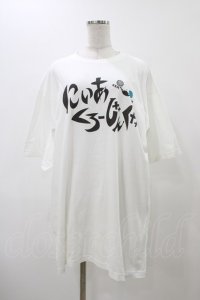 NieR Clothing / プリントCOTTON CUTSEW XXXL ホワイト H-25-12-12-045-PU-TO-KB-ZH