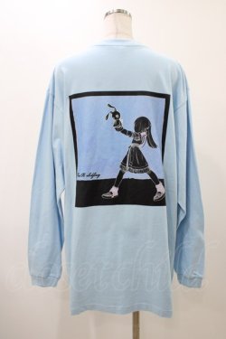 画像2: NieR Clothing / BACK PRINT CUTSEW  ブルー H-25-12-12-047-PU-TO-KB-ZH