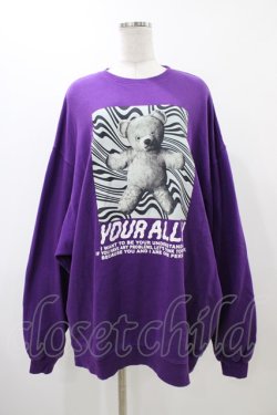 画像1: Candy Stripper / YOUR ALLY SWEATワンピース  パープル H-25-12-12-049-PU-OP-KB-ZH