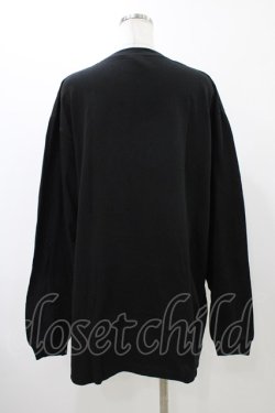画像2: NieR Clothing / プリントLONG CUTSEW XL ブラック/がおまる H-25-12-12-050-PU-TO-KB-ZH