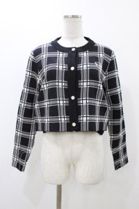 NieR Clothing / ポケット付き高品質ショート丈カーディガン  ブラック H-25-12-12-057-PU-TO-KB-ZH