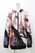 NieR Clothing / 総柄ZIPパーカー   H-25-12-12-058-PU-TO-KB-ZH