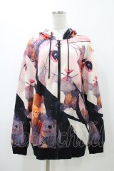 NieR Clothing / 総柄ZIPパーカー   H-25-12-12-058-PU-TO-KB-ZH