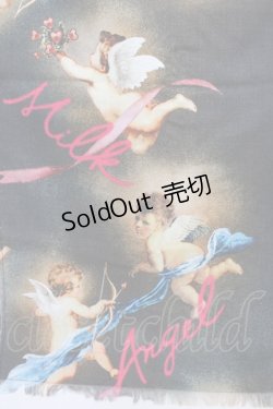 画像2: MILK / Angelストール  ブラックベース H-25-12-12-007-ML-ZA-KB-ZH