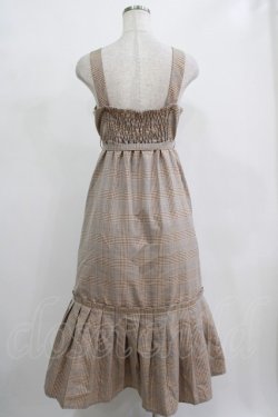 画像3: axes femme POETIQUE / 裾プリーツデザインワンピース M ブラウン H-25-12-12-1003-AX-OP-NS-ZH