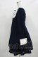 画像2: Amavel / メッセージ刺繍ヨーク切替ワンピース Free ネイビー H-25-12-12-1031-CA-OP-NS-ZH (2)