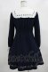 画像3: Amavel / メッセージ刺繍ヨーク切替ワンピース Free ネイビー H-25-12-12-1031-CA-OP-NS-ZH (3)