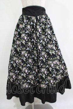 画像1: Kurumi Collaboration / KRハナガラHWフレアSK S ブラック H-25-12-12-1004-GO-SK-NS-ZH