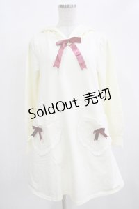 Amavel / ねこみみハートポケ裏毛ワンピース Free アイボリー H-25-12-12-1036-CA-OP-NS-ZH