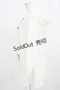 画像2: Amavel / ねこみみハートポケ裏毛ワンピース Free アイボリー H-25-12-12-1036-CA-OP-NS-ZH