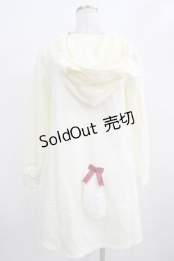 画像3: Amavel / ねこみみハートポケ裏毛ワンピース Free アイボリー H-25-12-12-1036-CA-OP-NS-ZH