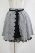 axes femme POETIQUE / ギンガム×レーススカート M ブラック H-25-12-12-1038-AX-SK-NS-ZH