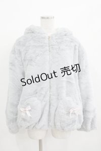 Amavel / Wonder Kittenのふわふわフードアウター Free グレー H-25-12-12-1040-CA-CO-NS-ZH