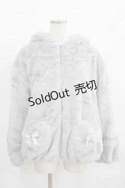 画像1: Amavel / Wonder Kittenのふわふわフードアウター Free グレー H-25-12-12-1040-CA-CO-NS-ZH