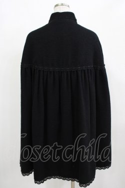 画像3: Innocent World / リボンレーススタンドカラーマント Free ブラック H-25-12-12-1041-IW-CO-NS-ZH