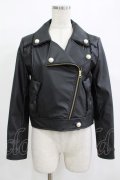 Angelic Pretty / Doll’s Ribbonライダースジャケット Free ブラック H-25-12-12-1042-AP-JA-NS-ZH