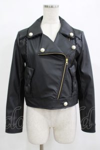 Angelic Pretty / Doll’s Ribbonライダースジャケット Free ブラック H-25-12-12-1042-AP-JA-NS-ZH