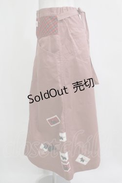 画像2: PINK HOUSE / スコッチテリア刺繍チノクロススカート M ピンク H-25-12-12-1044-LO-SK-NS-ZH