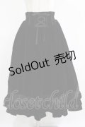 axes femme kawaii / ベルベットドールスカート M ブラック H-25-12-12-1005-AX-OP-NS-ZH