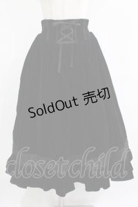 axes femme kawaii / ベルベットドールスカート M ブラック H-25-12-12-1005-AX-OP-NS-ZH