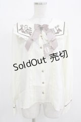 Amavel / 不思議の扉ブラウス Free 生成り H-25-12-12-1047-CA-BL-NS-ZH