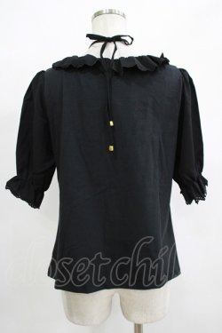 画像3: Amavel / フロントクロスフリルカットソー Free ブラック H-25-12-12-1049-CA-TO-NS-ZH