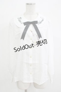 画像1: Amavel / Wonder Kitten ねこみみブラウス Free オフ/ブラック H-25-12-12-1050-CA-BL-NS-ZH