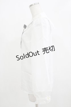 画像2: Amavel / Wonder Kitten ねこみみブラウス Free オフ/ブラック H-25-12-12-1050-CA-BL-NS-ZH