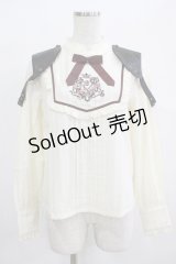 Amavel / 機械仕掛けの蒸気船ブラウス Free 生成り H-25-12-12-1052-CA-BL-NS-ZH