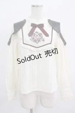 画像1: Amavel / 機械仕掛けの蒸気船ブラウス Free 生成り H-25-12-12-1052-CA-BL-NS-ZH