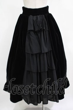 画像3: axes femme kawaii / ベルベットドールスカート M ブラック H-25-12-12-1005-AX-OP-NS-ZH