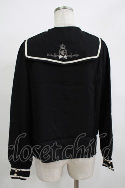 画像3: Amavel / リボン風セーラー襟ブラウス Free ブラック H-25-12-12-1054-CA-BL-NS-ZH